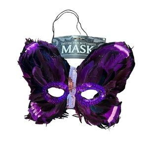 NWT Distinctive Butterfly Mask Purple OS